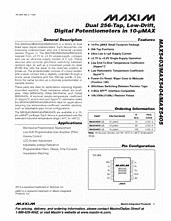 DataSheet MAX5405 pdf
